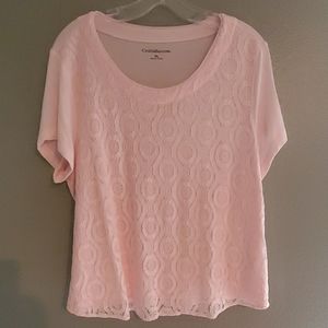 Petite Light Pink Top